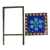Stained glass mosaic folding table, 'Blue Circle Symmetry' - Handcrafted Blue Mandala Stained Glass Mosaic Folding Table (image 2c) thumbail