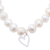 pulsera con charm de perlas cultivadas - Pulsera artesanal de perlas cultivadas con dije
