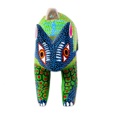 Figura de alebrije de madera - Alebrije de Conejo hecho a mano de México