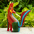 Wood alebrije sculpture, 'Cool Coyote' - Hand-Painted Wooden Alebrije