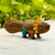 Wood alebrije sculpture, 'Golden Axolotl' - Handmade Folk Art Sculpture from Mexico