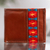 Portemonnaie aus Leder mit Baumwoll-Akzent, 'Border Sunset - Braunes Leder Bifold Wallet