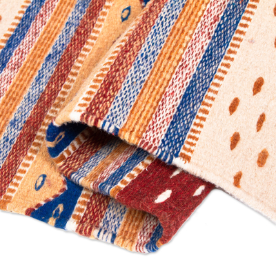 Multicoloured Wool Area Rug (2x3) - Desert Hills