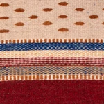 Wool area rug, 'Desert Hills' (2x3) - Multicolored Wool Area Rug (2x3)