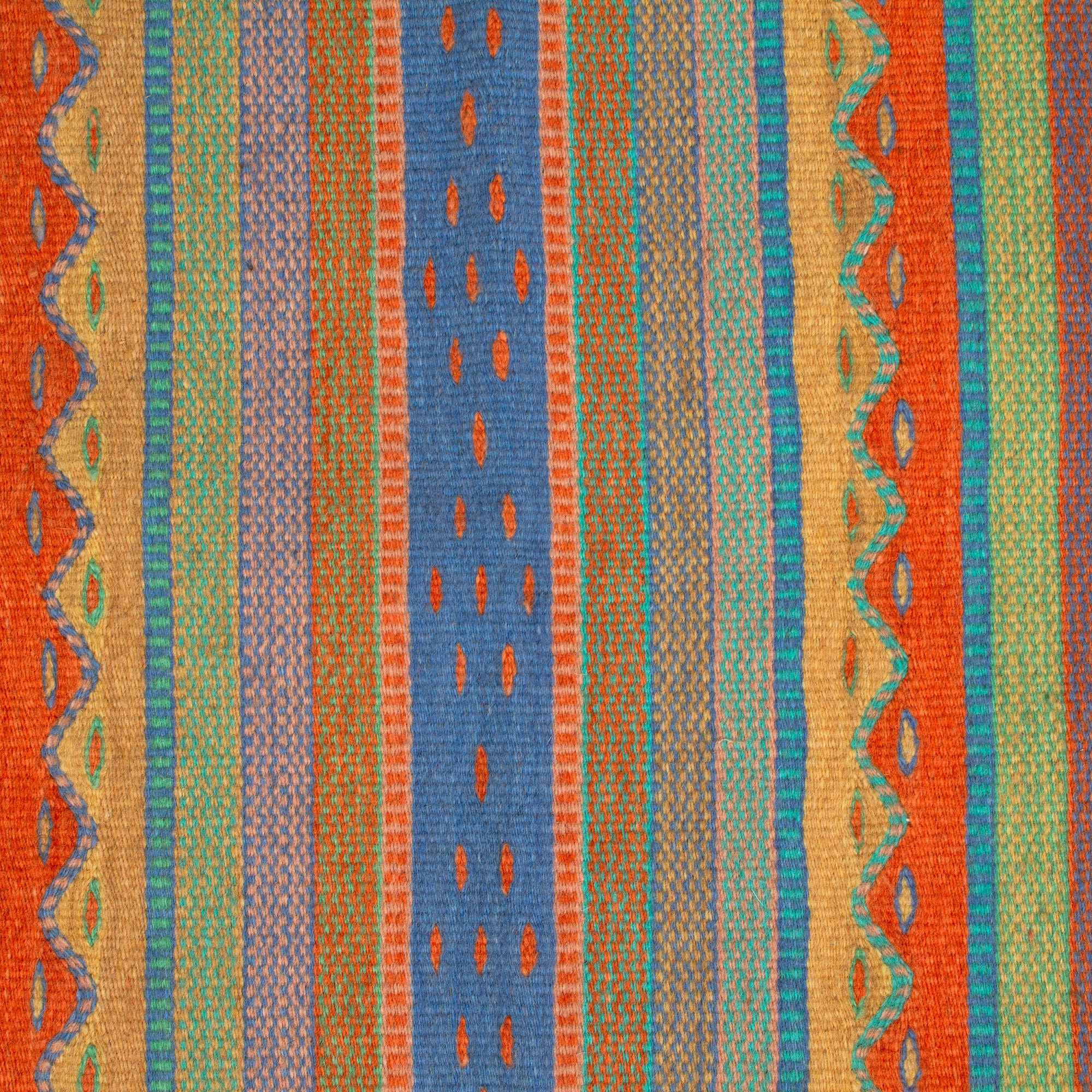 Handwoven Zapotec Wool Accent Rug 2 x 3.5 Ft from Mexico Sunny Hills