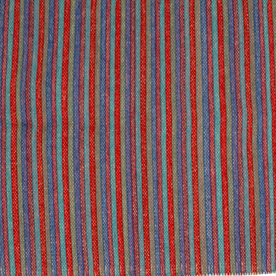 Alfombra zapoteca con acento de lana, 2x3.5 - Alfombra colorida de 2 x 3.5 pies tejida a mano con detalles de lana zapoteca
