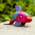 Wood alebrije sculpture, 'Fish Fun' - Multicoloured Alebrije Figurine