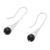 Onyx drop earrings, 'Midnight Calm' - Artisan Crafted Onyx Drop Earrings