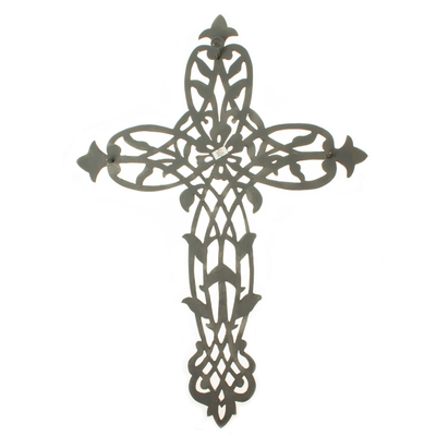 Wandkreuz aus Stahl - Handgefertigtes Wandkreuz aus Stahl