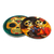 Decoupage coasters, 'Day of the Dead in Mexico' (set of 4) - Day of the Dead Theme Decoupage Coasters (Set of 4) (image 2d) thumbail