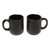 Ceramic mugs, 'Tradition in Black' (pair) - Handmade Ceramic Mugs from Mexico (Pair)