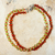 Peridot and carnelian beaded bracelet, 'Bold colours' - Beaded Bracelet with Peridot and Carnelian
