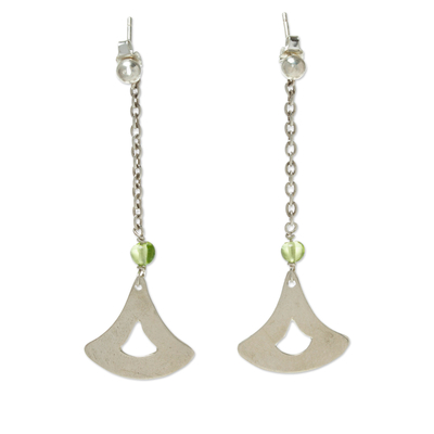 Sterling Silver and Peridot Earrings