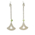 Peridot dangle earrings, 'Perfect Grace' - Sterling Silver and Peridot Earrings