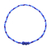 Glass beaded stretch bracelets, 'Blue Euphoria' (set of 6) - Set of Six Handcrafted Blue Glass Beaded Stretch Bracelets (image 2b) thumbail