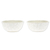 Ceramic bowls, 'Dreamy Spring' (pair) - 2 Talavera Style Hand-Painted Ceramic Bowls in Alabaster (image 2b) thumbail