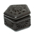 Caja decorativa de cerámica - Caja decorativa barro negro mexicano