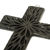 Ceramic wall cross, 'Oaxacan Faith' - Artisan Crafted Barro Negro Wall Cross (image 2c) thumbail