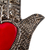Embossed tin wall accent, 'Hand of Fatima' - Artisan Crafted Metal Wall Accent from Mexico (image 2c) thumbail