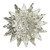 Embossed tin ornament, 'Light of Bethlehem' (8 inch) - Artisan Crafted Tin Star Ornament (8 Inch)