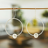 Sterling silver dangle earrings, 'Exquisite Balance' - Dangle Earrings Made with 925 Sterling Silver in Mexico