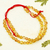 Amber beaded bracelet, 'Youthful Amber Love' - Handcrafted Amber Beaded Red Bracelet from Mexico (image 2) thumbail