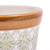Maceta de cerámica (5 pulgadas) - Maceta de cerámica verde pintada a mano (5 pulgadas)