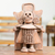 Terracotta sculpture, 'Mictlantecuhtli' - Handcrafted Lord of the Dead Sculpture (image 2) thumbail