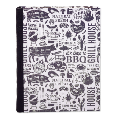 Amate paper journal, 'Barbecue Time' - Artisan Crafted Journal from Mexico
