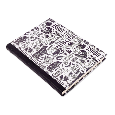 Amate paper journal, 'Barbecue Time' - Artisan Crafted Journal from Mexico
