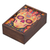 Decoupage wood box, ‘Skull of the Beloved’ - Day of the Dead Mexican Wood Box with Decoupage (image 2a) thumbail