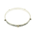 Cultured pearl bangle bracelet, 'Pearl Dream' - Bangle Bracelet Made with Cultured Pearls and 950 Silver