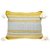 Cotton cushion cover, 'Honey Tradition' - Mexican Handloomed Honey and Alabaster Cotton Cushion Cover