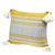 Kissenbezug aus Baumwolle - Mexikanische handgewebte Kissenhülle aus Honig und Alabaster-Baumwolle
