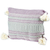 Kissenbezug aus Baumwolle - Handgewebter Kissenbezug aus pastellrosa Baumwolle aus Mexiko