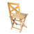 Wood folding chair, 'Barrel Memories' - Handcrafted Oak Wood Folding Chair from Mexico