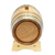 Wood barrel decanter, 'Hacienda Harvest' - Oak Wood Barrel-Shaped Decanter Handcrafted in Mexico