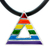 Halskette mit Anhänger aus Sterlingsilber - Unisex-Halskette mit Anhänger aus Sterlingsilber mit LGBTQ+-Motiv