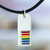 Halskette mit Anhänger aus Sterlingsilber - Unisex Sterling Silber LGBTQ-Anhänger-Halskette