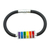 Sterling silver pendant bracelet, 'Rainbow Pride' - Unisex Sterling Silver LGBTQ-themed Bracelet