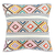 Cotton cushion cover, 'Festive Summer' - Hand Loomed Cotton Cushion Cover with Geometric Pattern