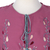 Sleeveless cotton blouse, 'Warm Paradise' - Handmade Floral Cotton Sleeveless Blouse in Red with Tassels (image 2e) thumbail