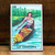 Decoupage wood magnet, 'Mexican Rivers' - Mexican Decoupage Wood Magnet with Nature-Themed Decoupage thumbail