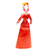 Figur aus Pappmaché - Handgefertigte Catrina-Figur aus Pappmaché in Rot