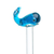 Recycled glass cocktail stirrer, 'Cheerful Blue Whale' - Mexican Recycled Glass Cocktail Stirrer with Blue Whale