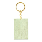 Decoupage wooden keychain, 'The Nopal' - Decoupage Wooden Keychain With Mexican Loteria Game Motif