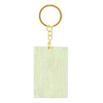 Decoupage wooden keychain, 'The Brave One' - Decoupage Wooden Keychain With Mexican Loteria Game Motif