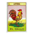 Decoupage wooden magnet, 'The Rooster' - Decoupage Wooden Magnet With Mexican Loteria Card Motif (image 2a) thumbail