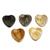 Stress-relieving stones, 'Elegant Heart Amulet' (pair) - Heart-Shaped Stones for Stress Relief (Pair) (image 2b) thumbail
