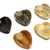 Stress-relieving stones, 'Elegant Heart Amulet' (pair) - Heart-Shaped Stones for Stress Relief (Pair) (image 2c) thumbail